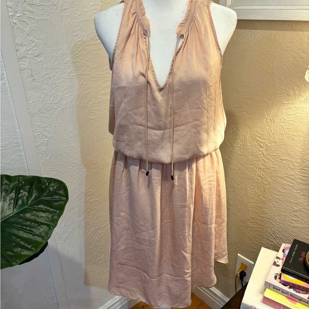 Silk Peach Dress